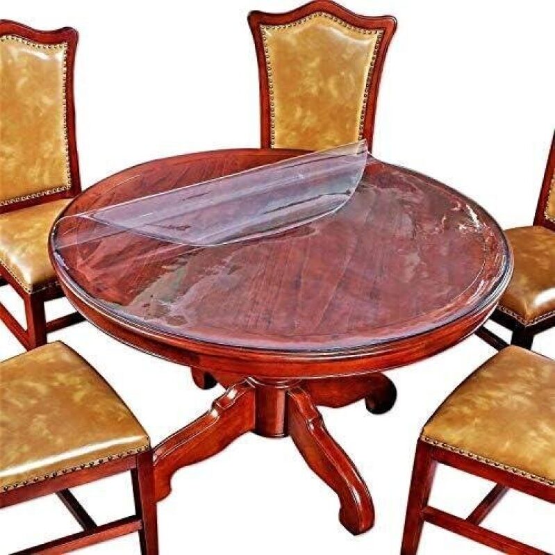 42 Inch Round Clear Tablecloth Protector - 50% Discount