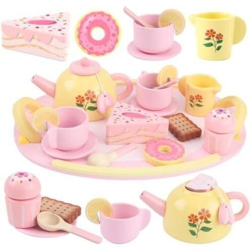 Affordable Wooden Tea Set for Kids - 40% Off!