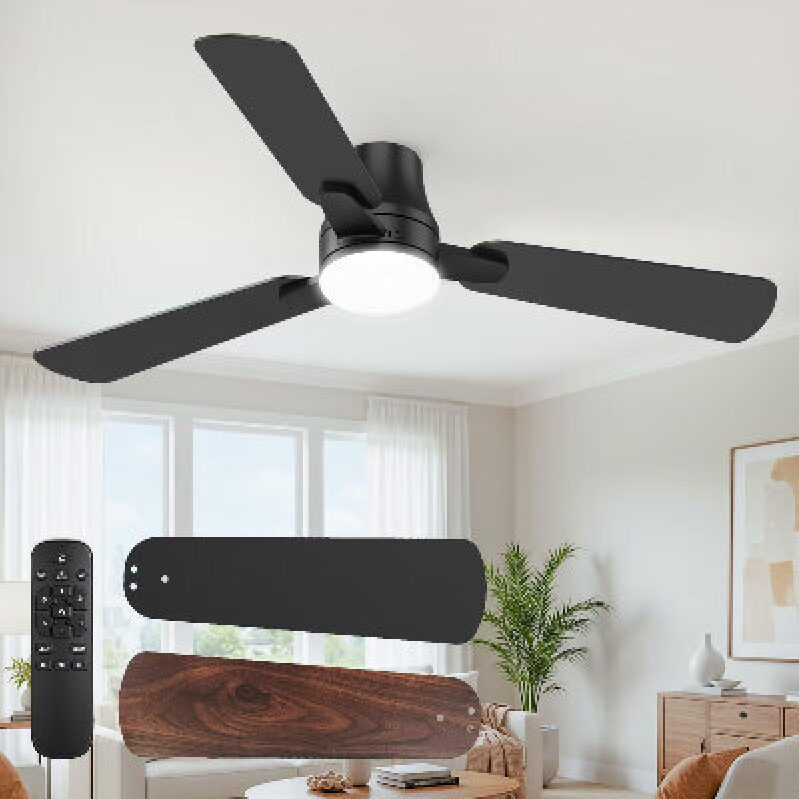OSTIVE Ceiling Fan with Integrated Light and Remote Control