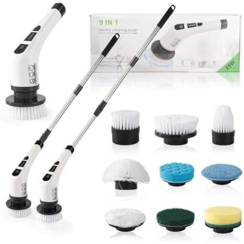 Powerful 9-in-1 Electric Cleaning Brush - 50% OFF