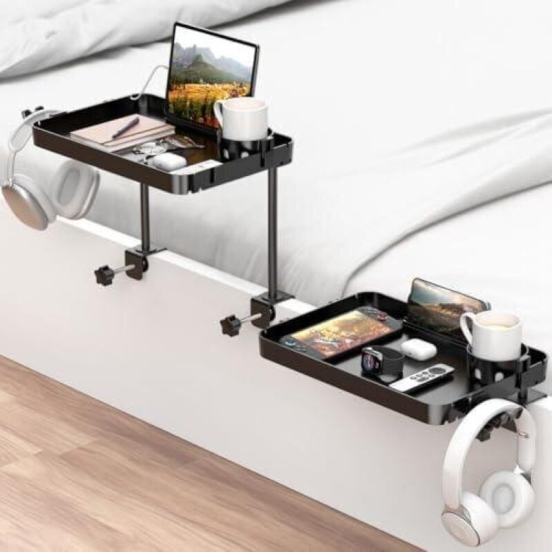 Double-Layer Bed Tray with Adjustable Clamp - 47% Off