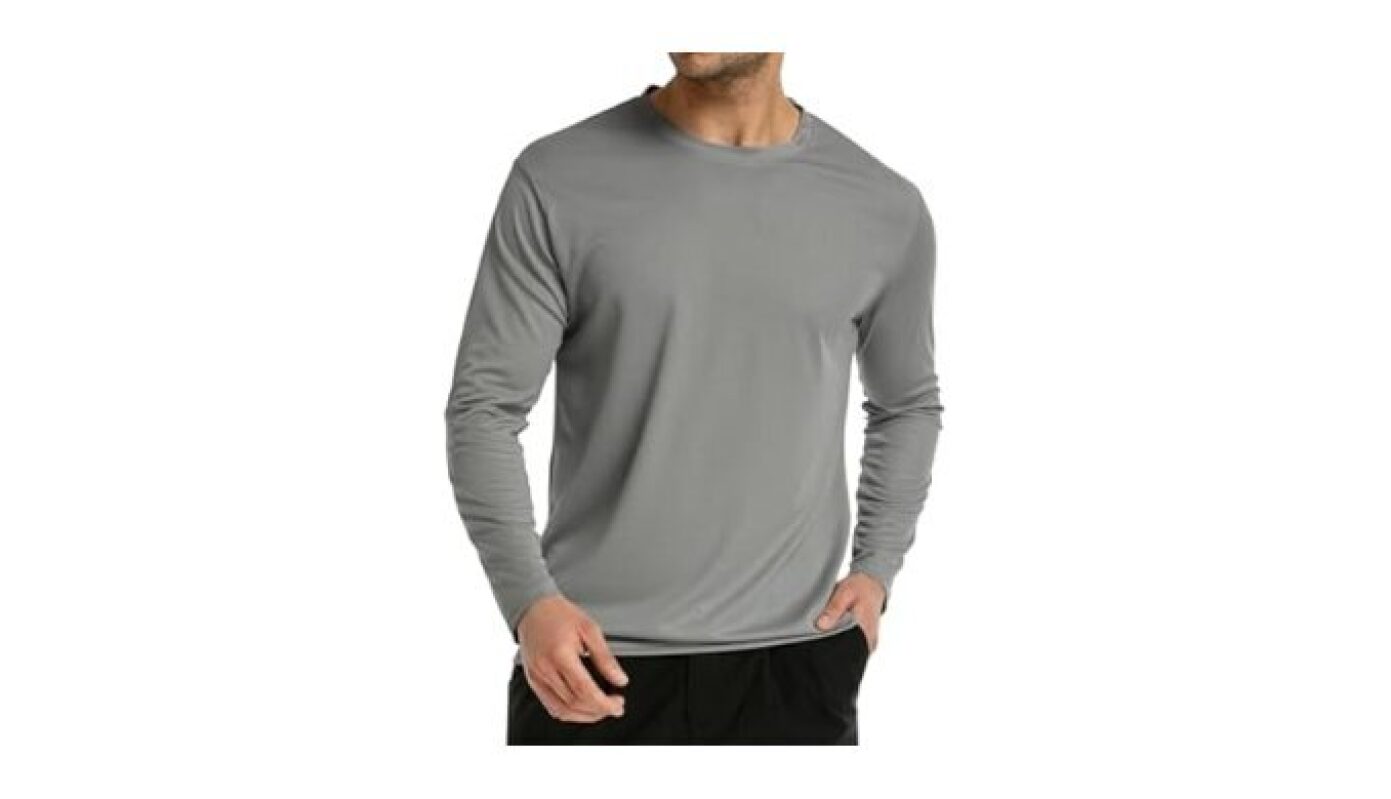 Long Sleeve Rash Guard Men Dri Fit Sun Protection UPF 50+ UV Cooling Moisture Wicking