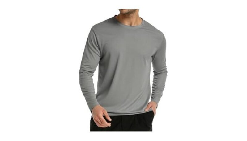 Long Sleeve Rash Guard Men Dri Fit Sun Protection UPF 50+ UV Cooling Moisture Wicking