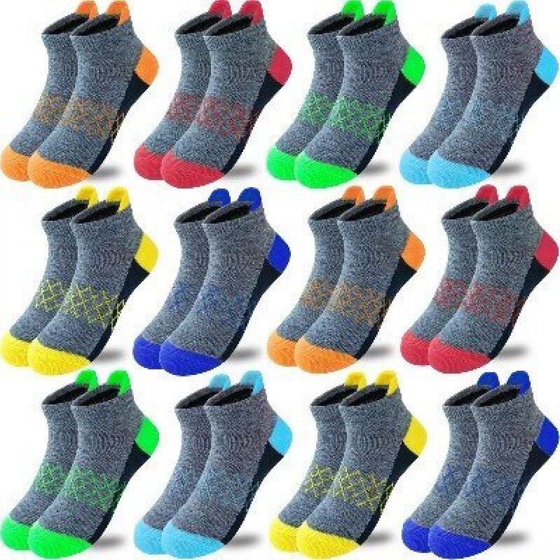 JAMEGIO Boys' Sports Socks - 12 Pairs Pack