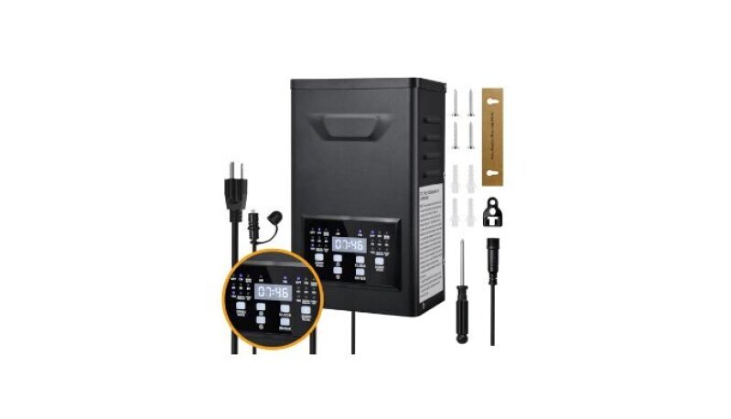 Reliable 300W Low Voltage Landscape Lighting Transformer with Dual Zones