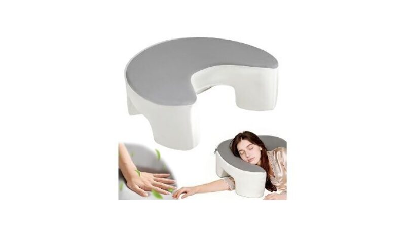 Ergonomic Memory Foam Pillow for Side Sleepers with Arm Holes