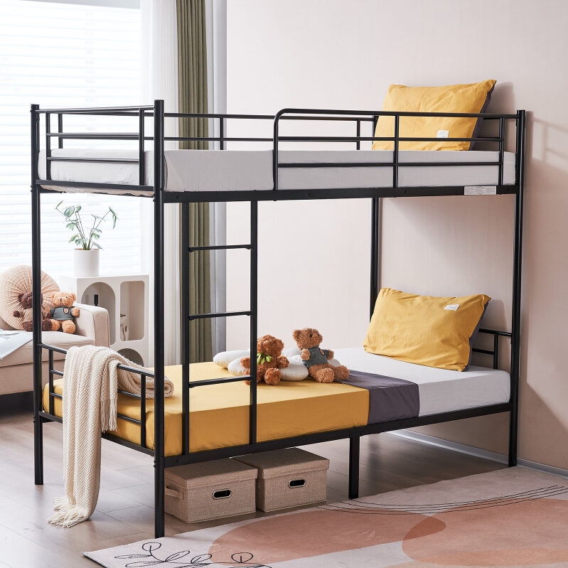Zimtown Twin over Twin Steel Bunk Beds - Durable and Comfortable for Kids