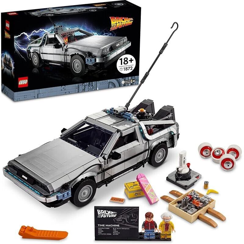 LEGO Icons Back to The Future Time Machine 10300 Building Set