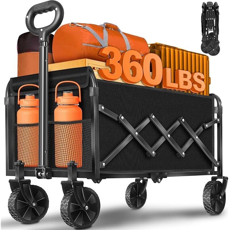 Maximize Your Storage with the TATAANTY 360lbs Collapsible Wagon