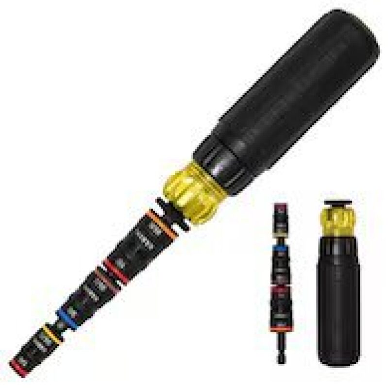 Klein Tools 7-in-1 Impact Rated Flip Socket Set with Ratcheting Handle
