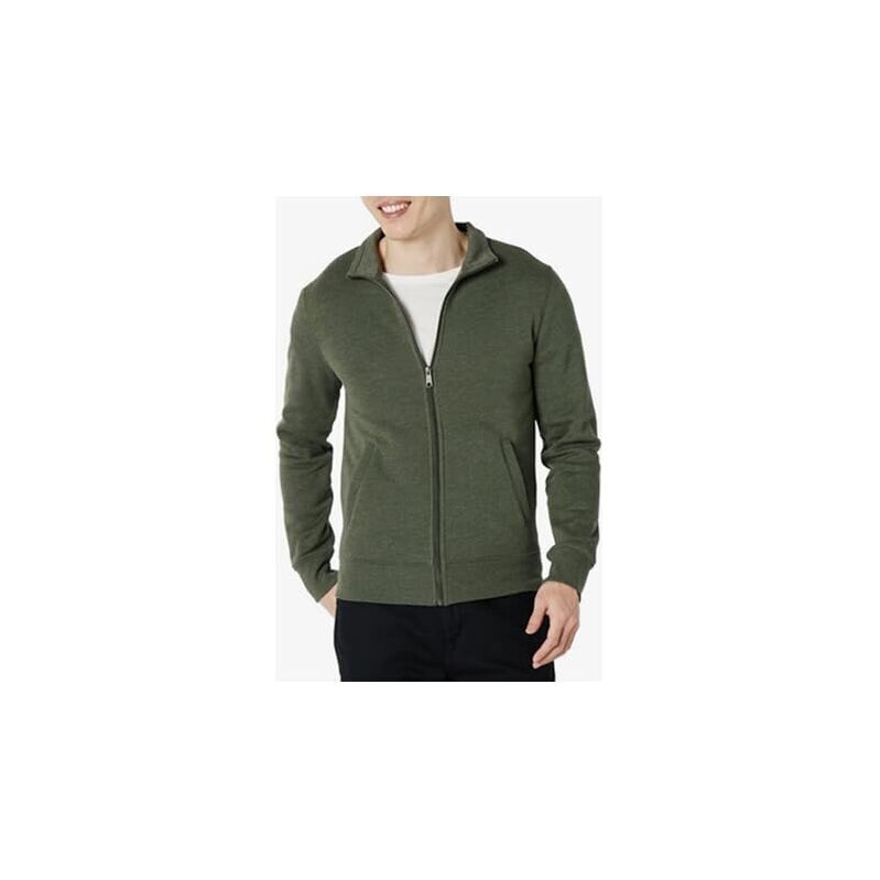 Men's Mock Neck Fleece Zip-Up Sweatshirt - Superior Comfort