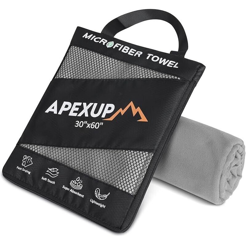 Ultra Absorbent Microfiber Travel Towel - Perfect for Gym, Camping, and Beach