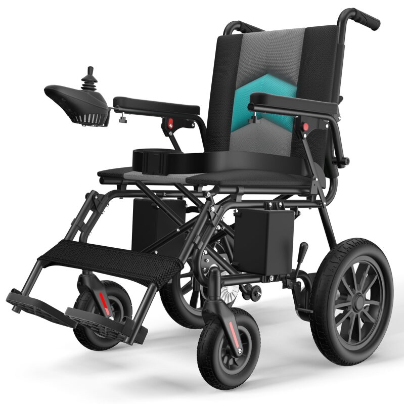 Coolhut Lightweight Portable Electric Wheelchair for Adults - Long Range & Comfort