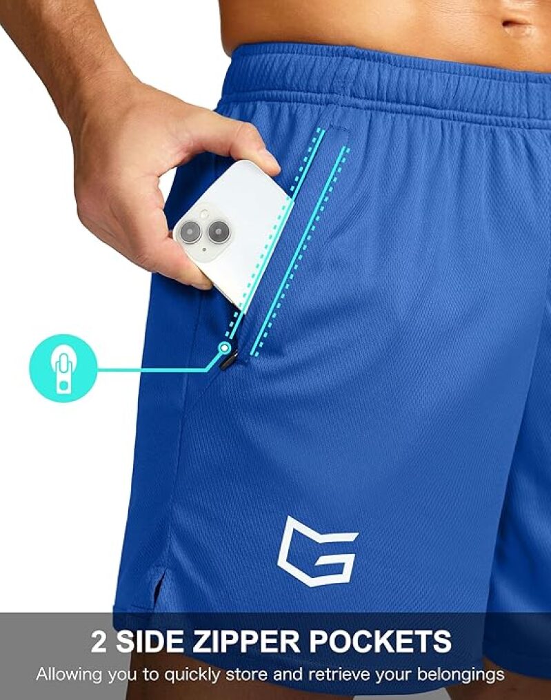 G Gradual Men's 7-inch Workout Running Shorts - Lightweight, Quick-Dry, Comfort