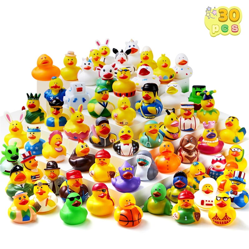 Joyfy 30 Pcs Rubber Ducks - Assorted Designs