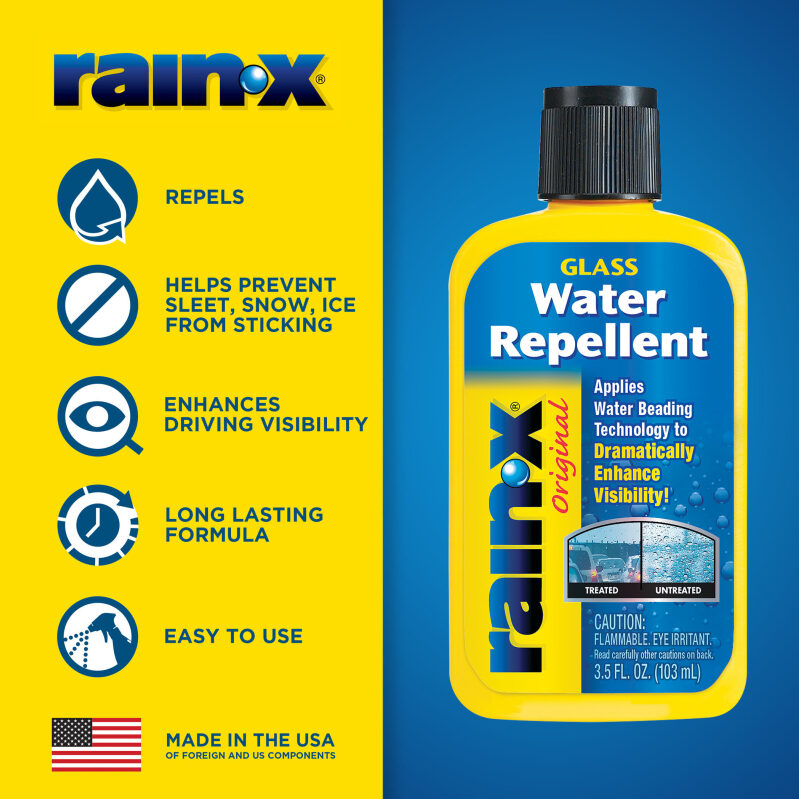 Rain-X Original Treatment 3.5oz - Ultimate Glass Repellent for Clear Visibility