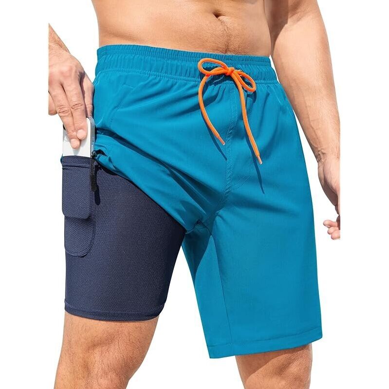 Silkworld 2-in-1 9-inch Compression Liner Swimming Trunks - Comfort Meets Functionality