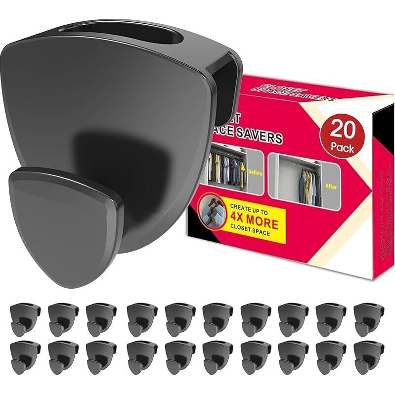 Maximize Closet Space with 20Pcs Latoxcaa Hanger Hooks
