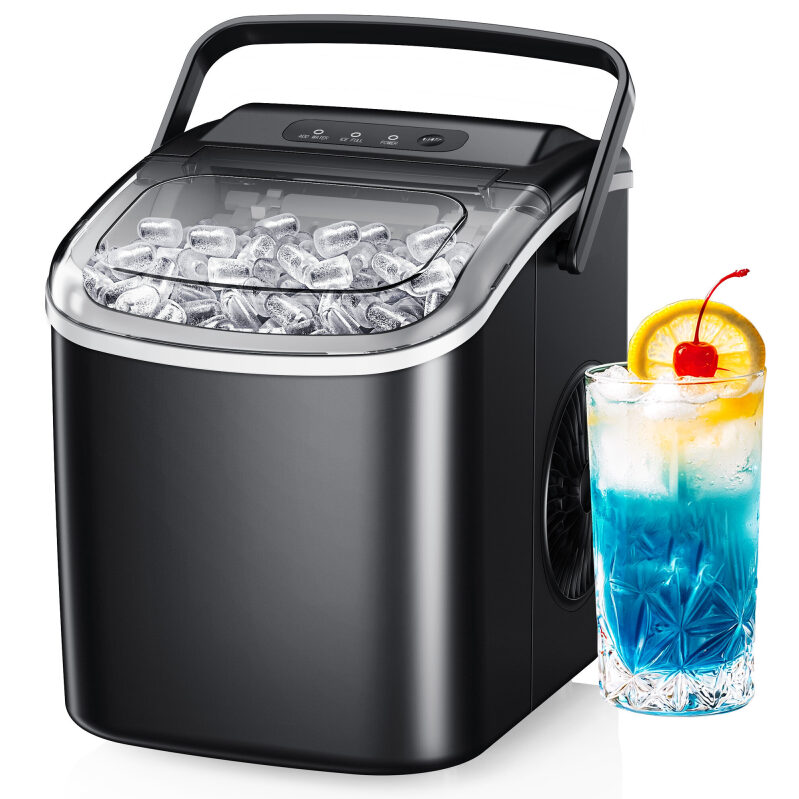 Simzlife Countertop Ice Maker Machine - 26 lbs/24H