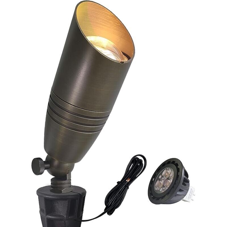 Durable Die-cast Brass Landscape Spotlights for Long-term Outdoor Use