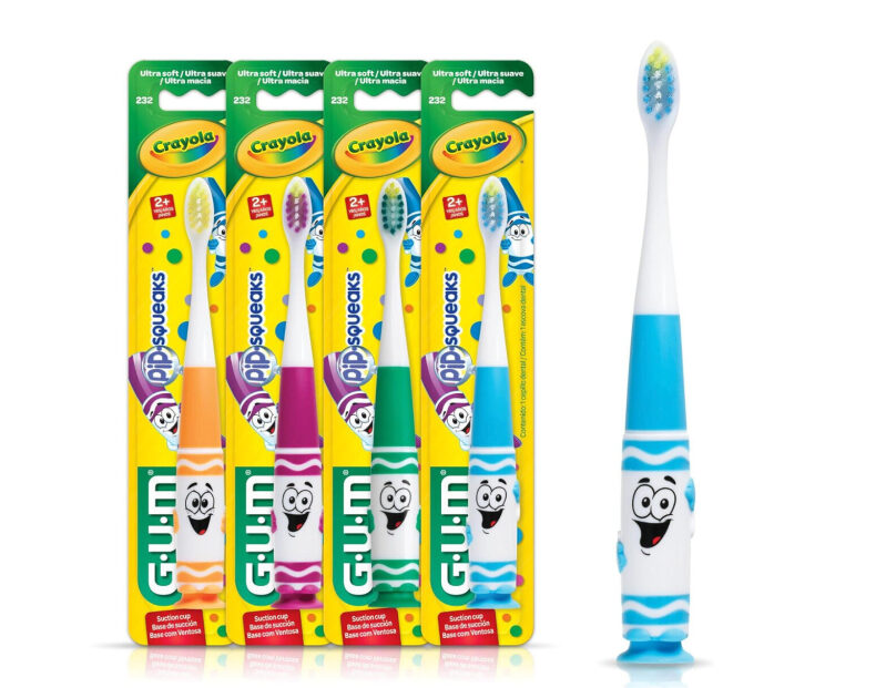 GUM Crayola Kids Soft Toothbrush Set - 4 Pack