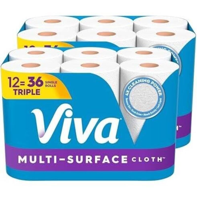 Viva Multi-Surface Cloth - 12 Rolls, 36 Single Rolls - 50% OFF