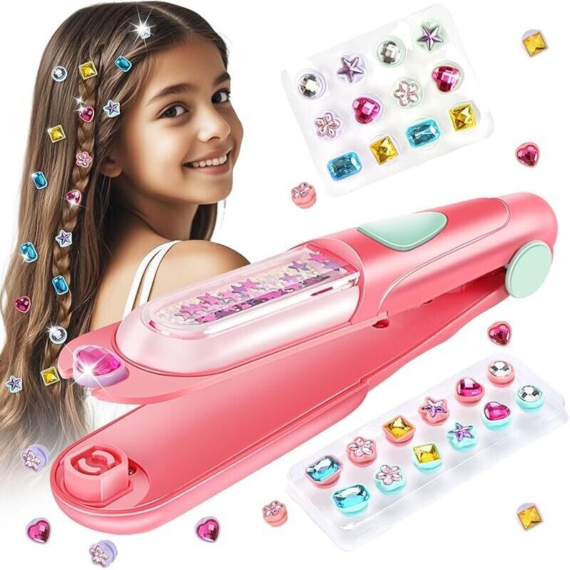 kidzkube Hair Gem Stamper Kit: Bling Hair Jewels Toys for Kids