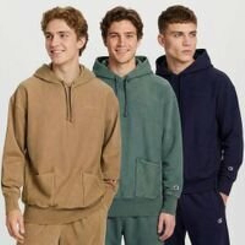 Champion Men's Washed Hoodie - Standard Fit, Durable Comfort