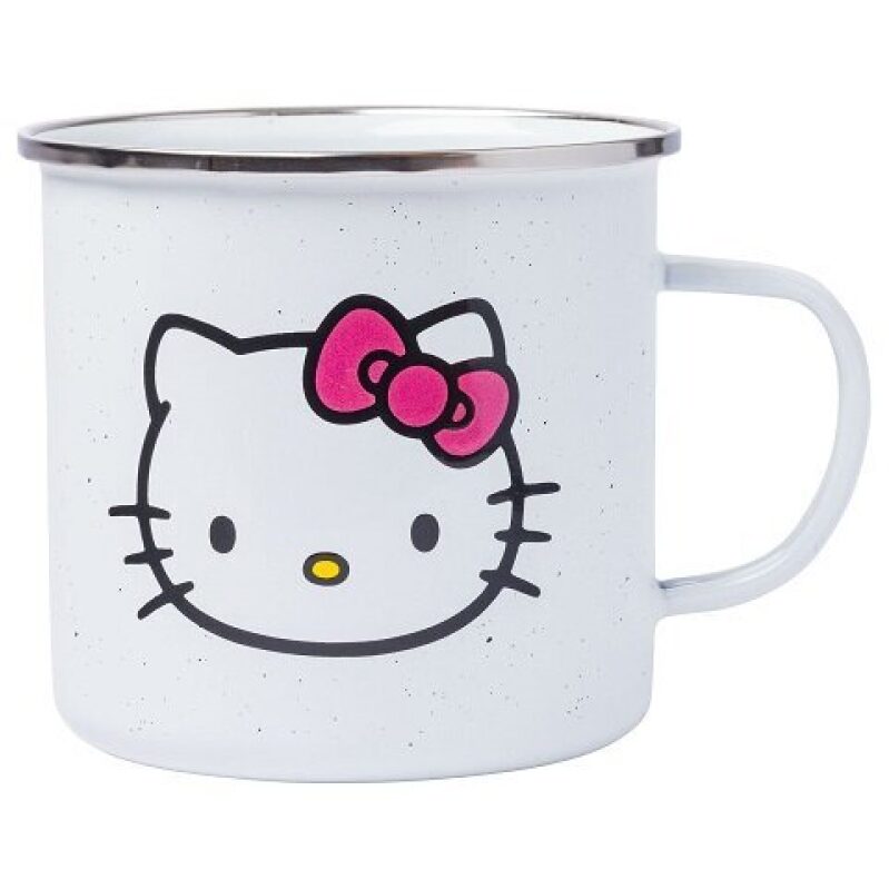 Affordable Silver Buffalo Hello Kitty Enamel Coffee Cup, 21 oz