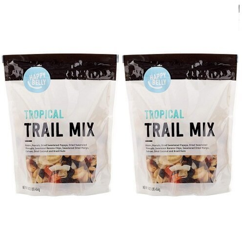Snag a Deal on Happy Belly Tropical Trail Mix - Premium Mixed Nuts & Dried Fruits