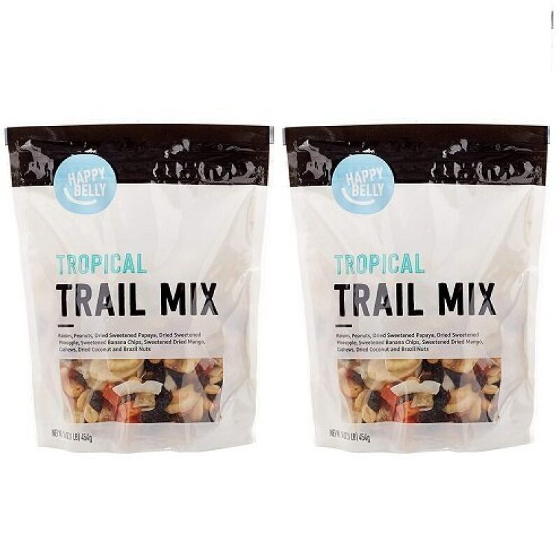 Snag a Deal on Happy Belly Tropical Trail Mix - Premium Mixed Nuts & Dried Fruits