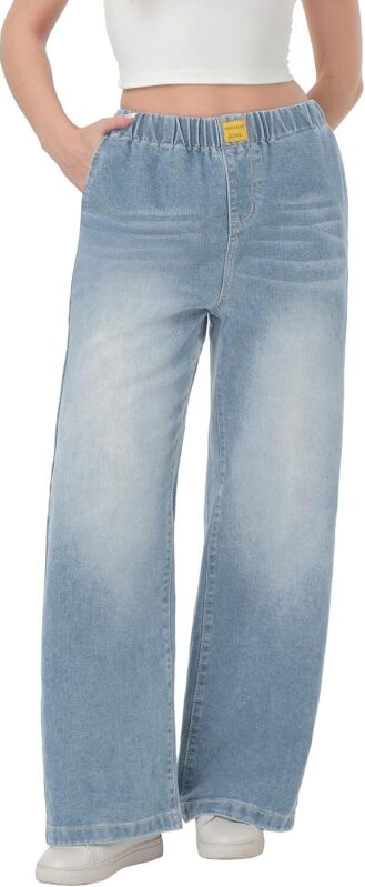 Markarian Women's Wide Leg High Waisted Denim Jeans on Sale