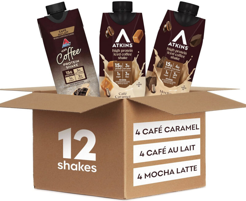 Atkins Mixed Coffee Flavor Protein Energy Shakes - 12 Pack