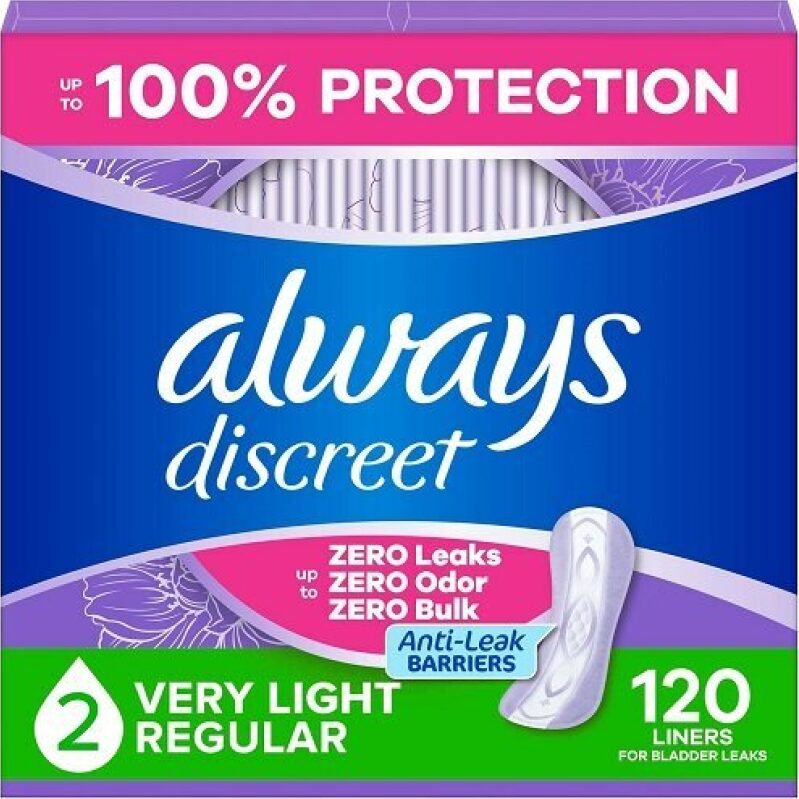 Always Discreet Ultra Thin Sanitary Pads, 120 Count - Unbeatable Value