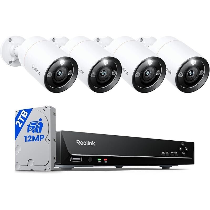 Reolink 12MP UHD Security System With 2TB HDD - Ultimate Home Protection