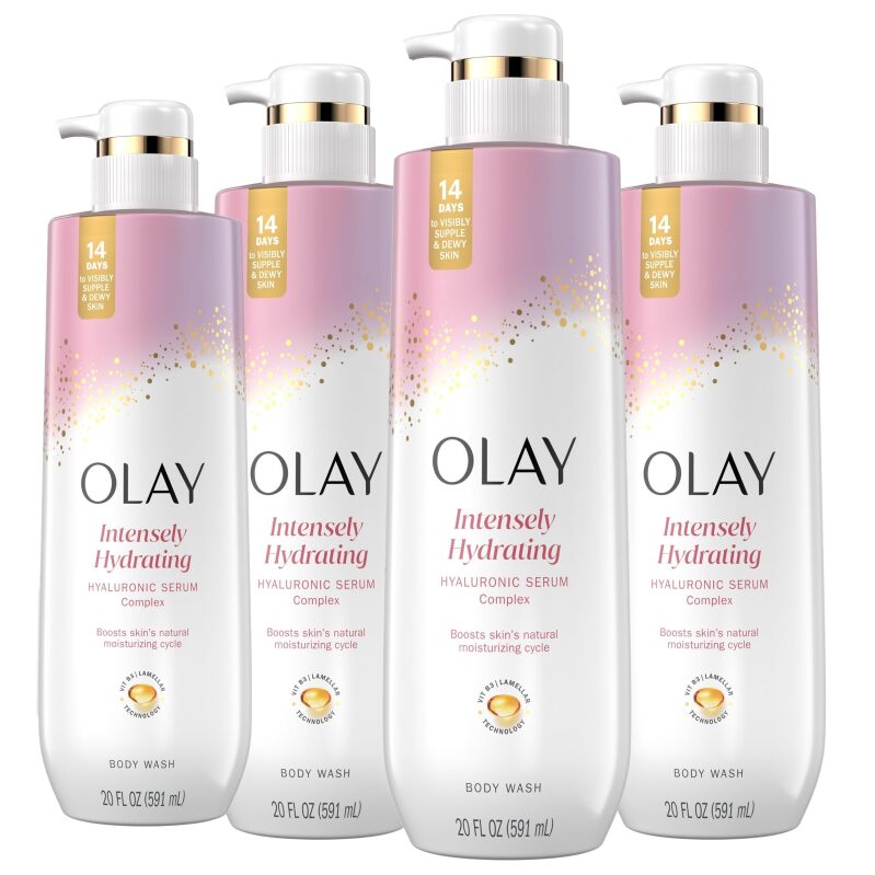 4-Pack Olay Women's Intensely Hydrating Hyaluronic Acid Serum 20oz