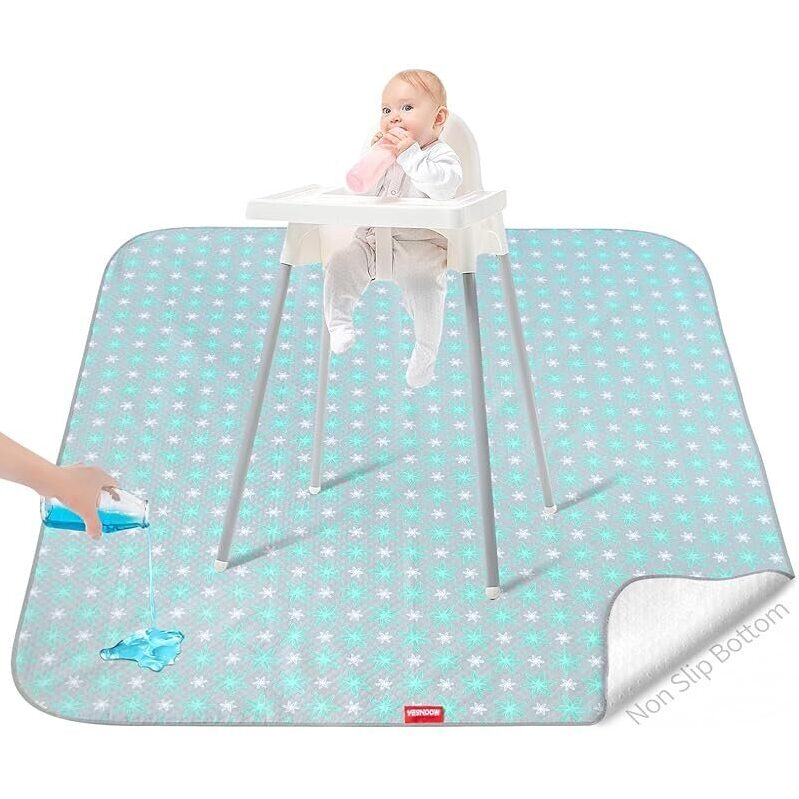 Protective High Chair Mat for Messy Meals and Crafts