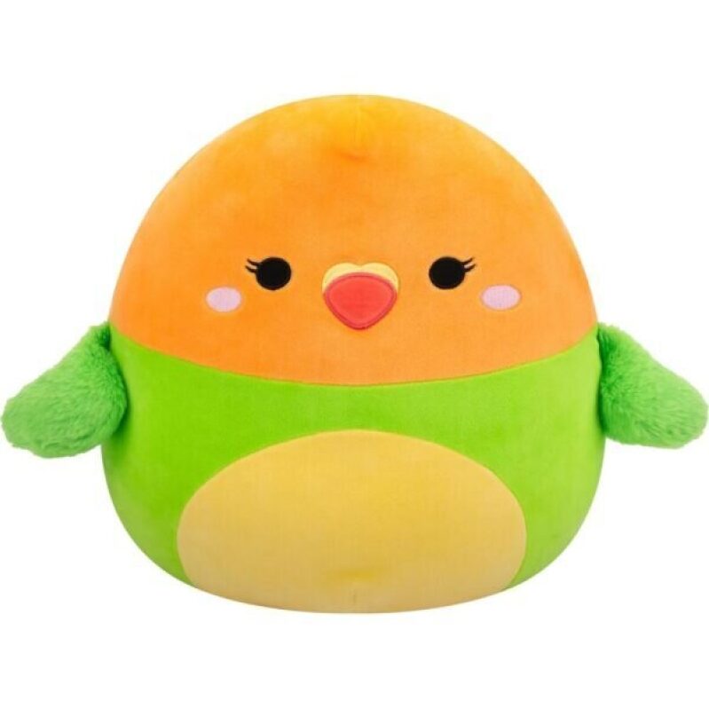 14-Inch Squishmallows Original Green and Orange Bird - Perfect for Snuggling