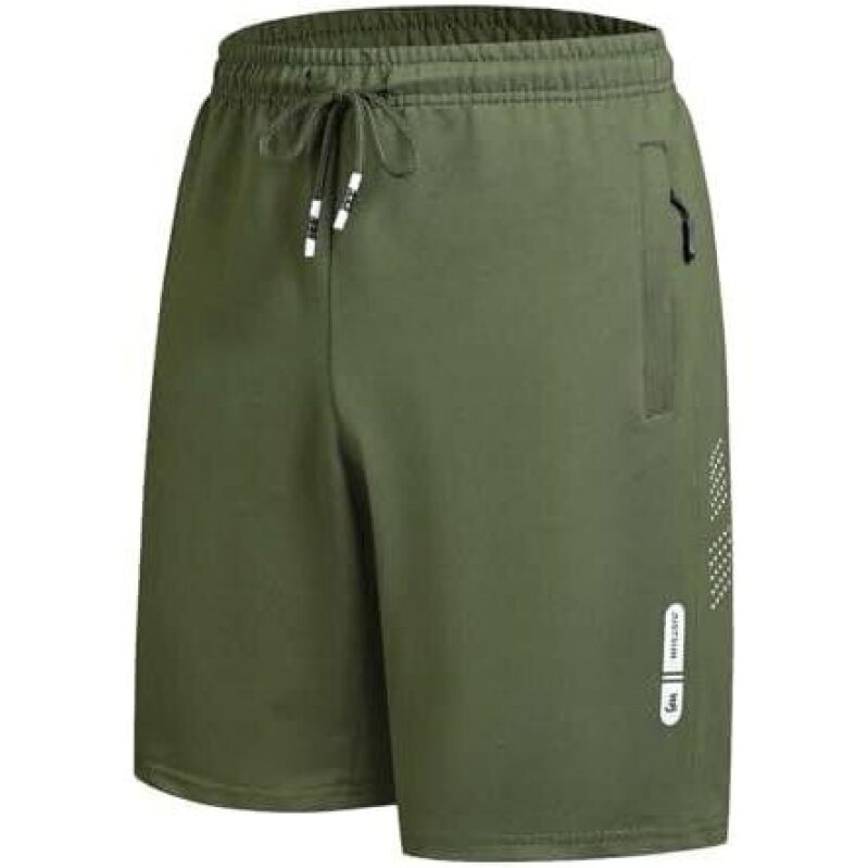 Elastic Cotton Men's Athletic Shorts with Pockets - 50% Discount