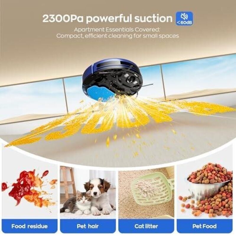 2-in-1 Vacuum and Mopping Robot for Pet Homes - 87% Off