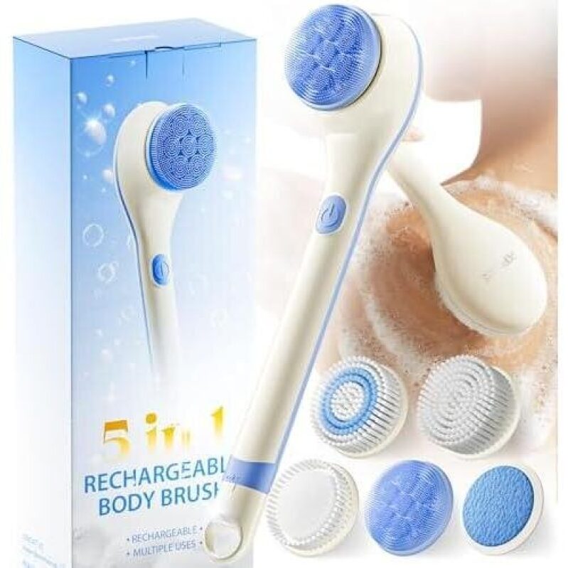 Rechargeable 5-in-1 Long Handle Bath Brush - 50% OFF