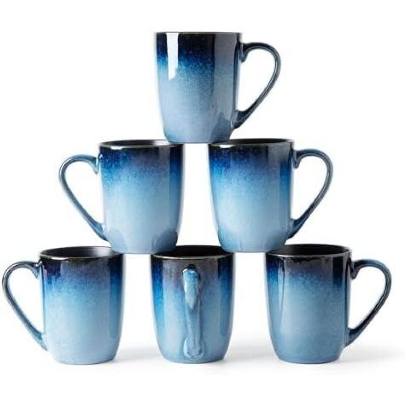 Montoni 14 oz Coffee Mugs Set - 6 Piece Discounted