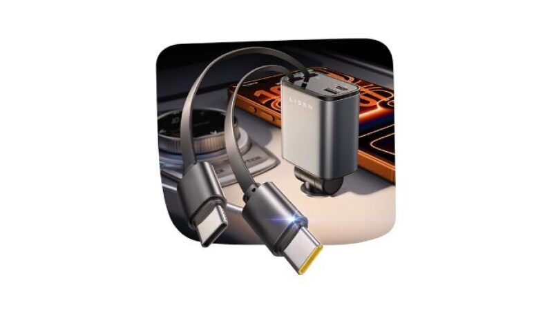 Upgraded Dual Type C 75W Fast Car Charger - Charge 4 Devices Simultaneously