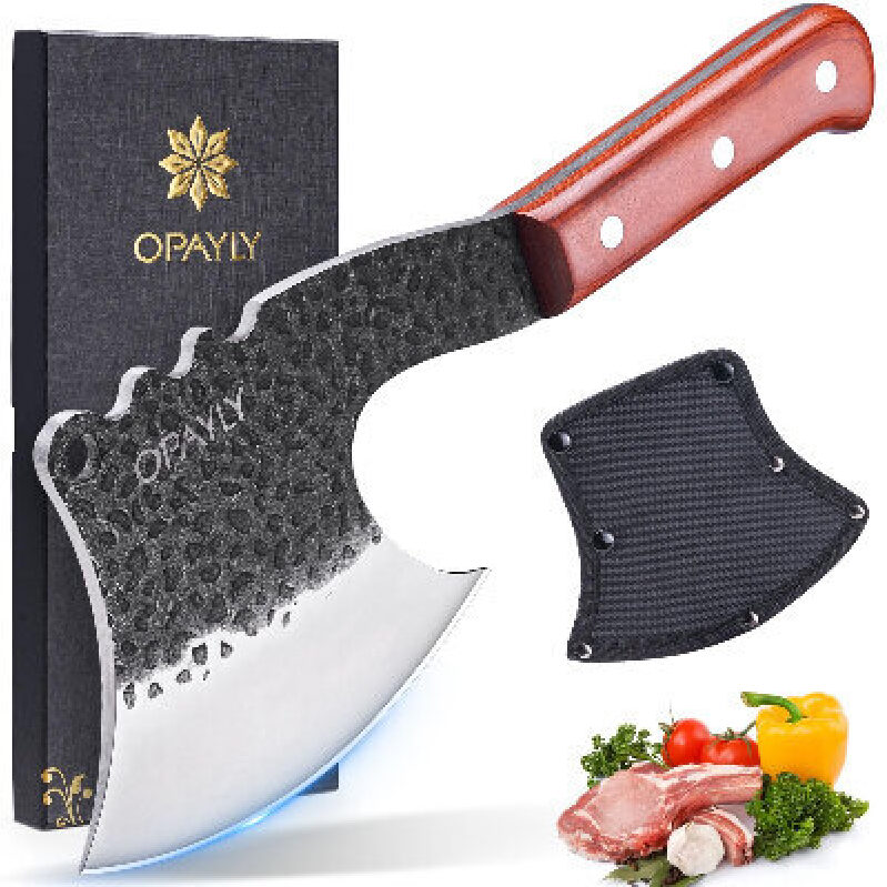 Handcrafted OPAYLY Cleaver Knife - Ultimate Kitchen Tool