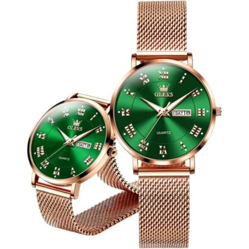 OLEVS Women's Elegant Green Watch - 50% Off