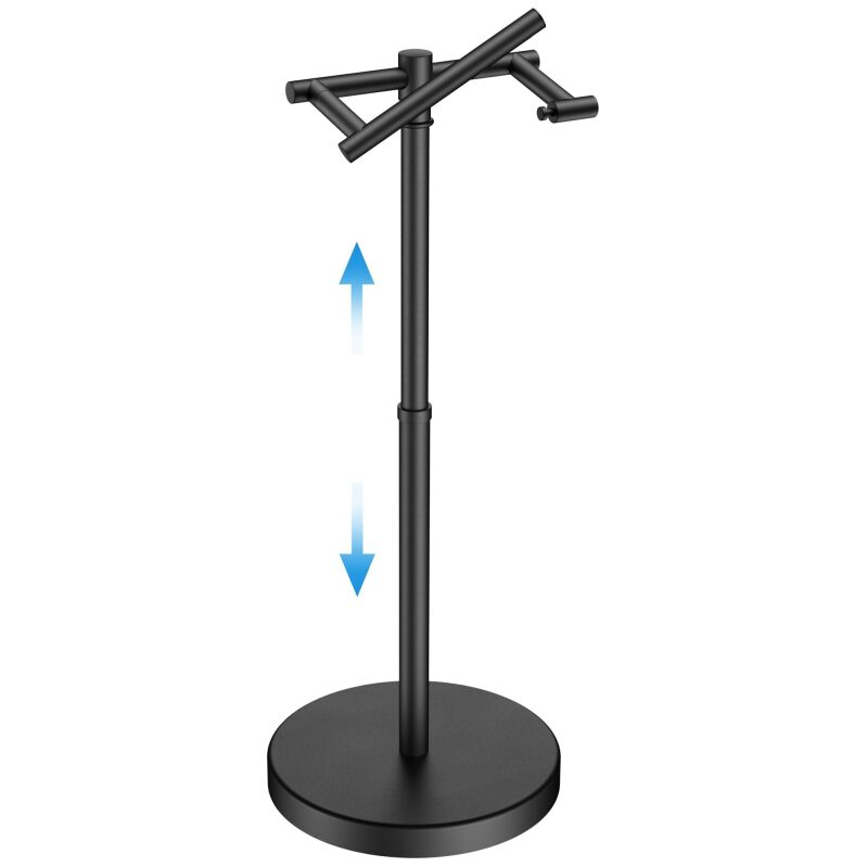 Adjustable Toilet Paper Holder Stand with Weighted Base