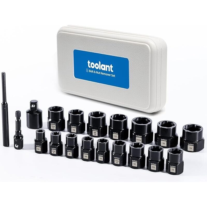 19-Piece Impact Bolt Extractor Kit - High Efficiency & Durability