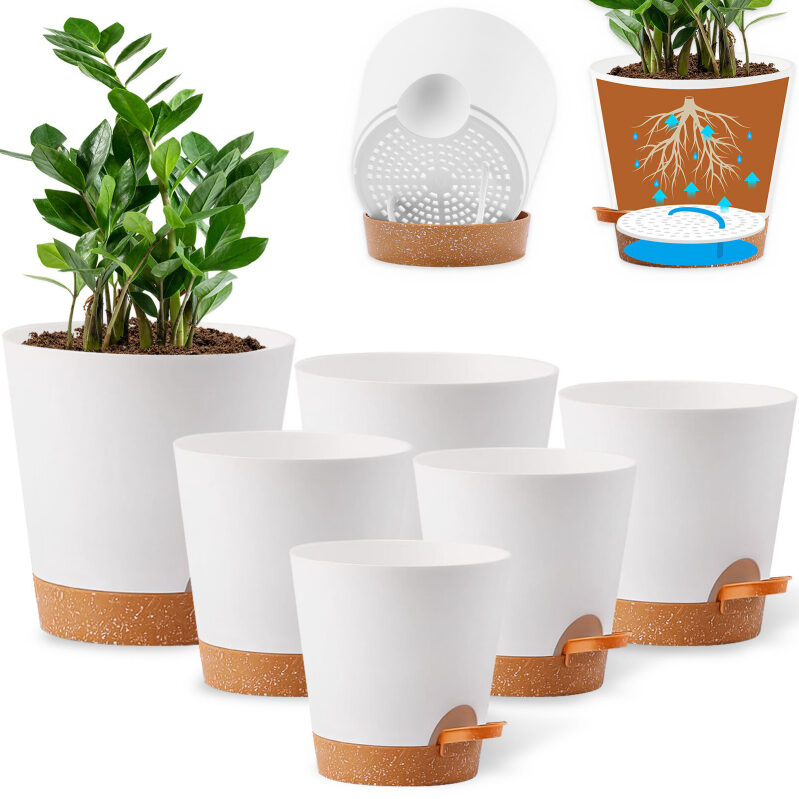Remiawy Self Watering Plant Pots - Durable and Sustainable Gardening Solution