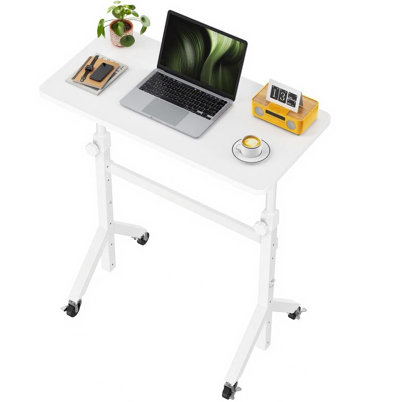 Versatile Mobile Standing Desk - Adjustable Height, Rolling, and Portable