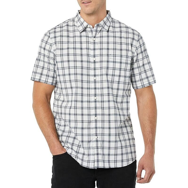 Amazon Essentials Men's Slim-Fit Short-Sleeve Poplin Shirt